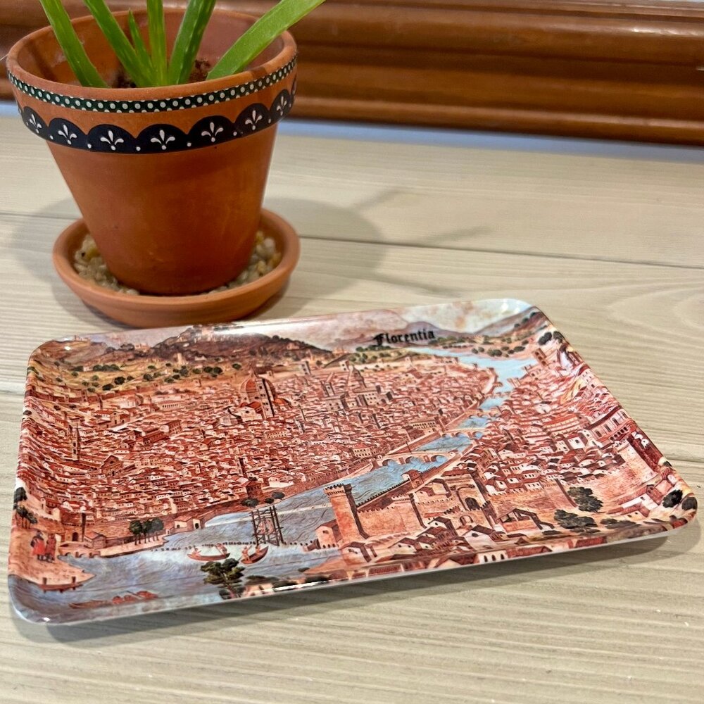 SALE 3/$20** Carta dell Catena Florence Italy Postcard Trinket Tray